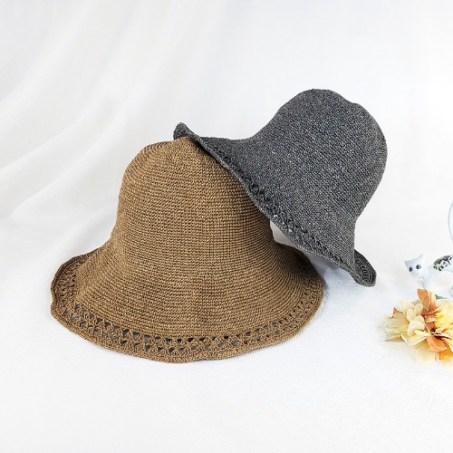공단끈 심플 벙거지 여름 썸머 버킷햇 여자 여행 모자