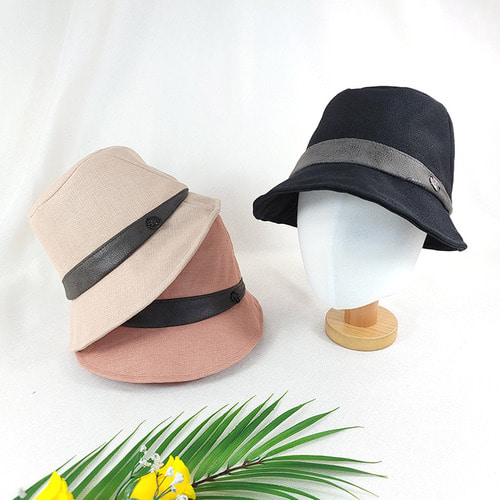 레더띠 쿨 여름 썸머 페도라 중년 여성 모자