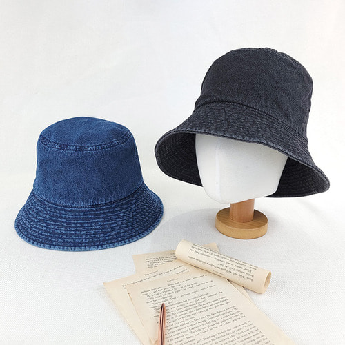 베이직 청지 벙거지 버킷햇 여성 남성 남녀공용 사계절 면 모자