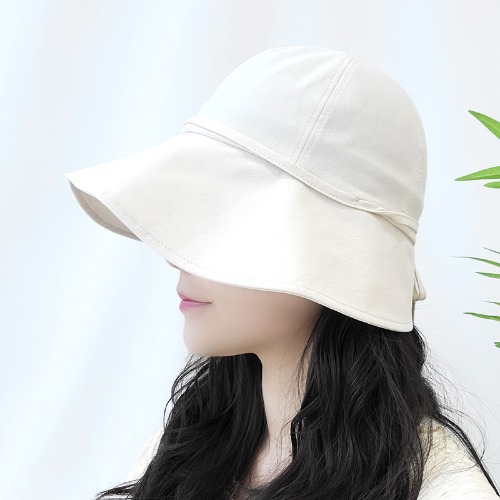 튤립 리본 보넷 벙거지 버킷햇 여성 사계절 면 모자