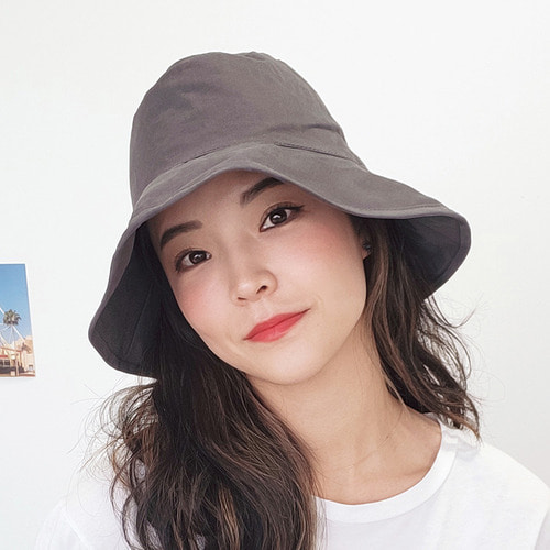 라이트딥다운 벙거지 버킷햇 보넷 여성 여름 면 모자