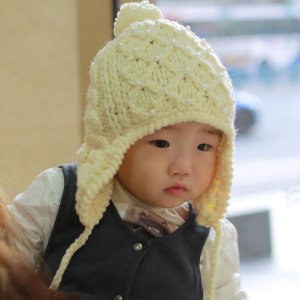 아동 겨울 니트 러블리 귀달이 모자
