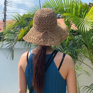 여름 여성 밀짚 버킷햇 벙거지 모자