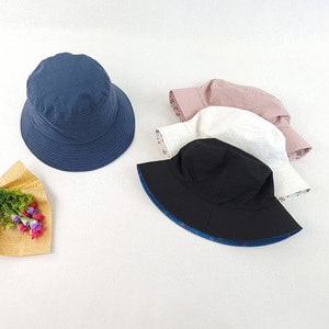 리버시블체리코튼 벙거지 버킷햇 보넷 여성 여름 썸머 모자