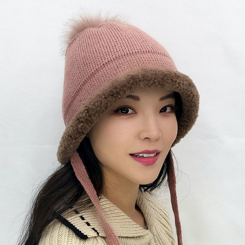 부클보텀 울 보넷 벙거지 여성 겨울 모자